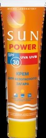 Крем для безопасного загара SPF-30.  100 мл